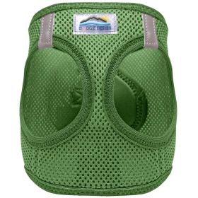 American River Solid Ultra Choke Free Dog Harness (Color: Dark Forest Green, size: medium)