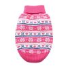Combed Cotton Snowflake and Hearts Dog Sweater