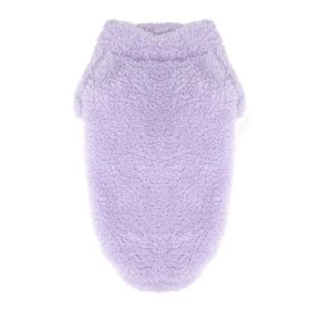 Soft Plush Pullover (Color: lavender, size: X-Large)