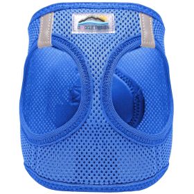American River Solid Ultra Choke Free Dog Harness (Color: Cobalt Blue, size: medium)