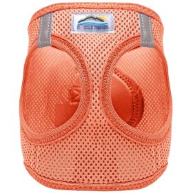 American River Solid Ultra Choke Free Dog Harness (Color: Coral, size: medium)