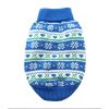 Combed Cotton Snowflake and Hearts Dog Sweater