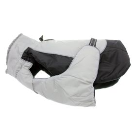 Alpine All-Weather Dog Coat (Color: Black and Gray, size: small)